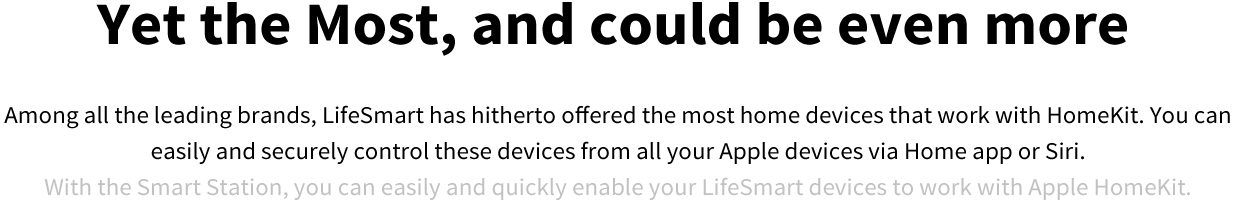 Work with Apple Home kit 2 a black background with white text