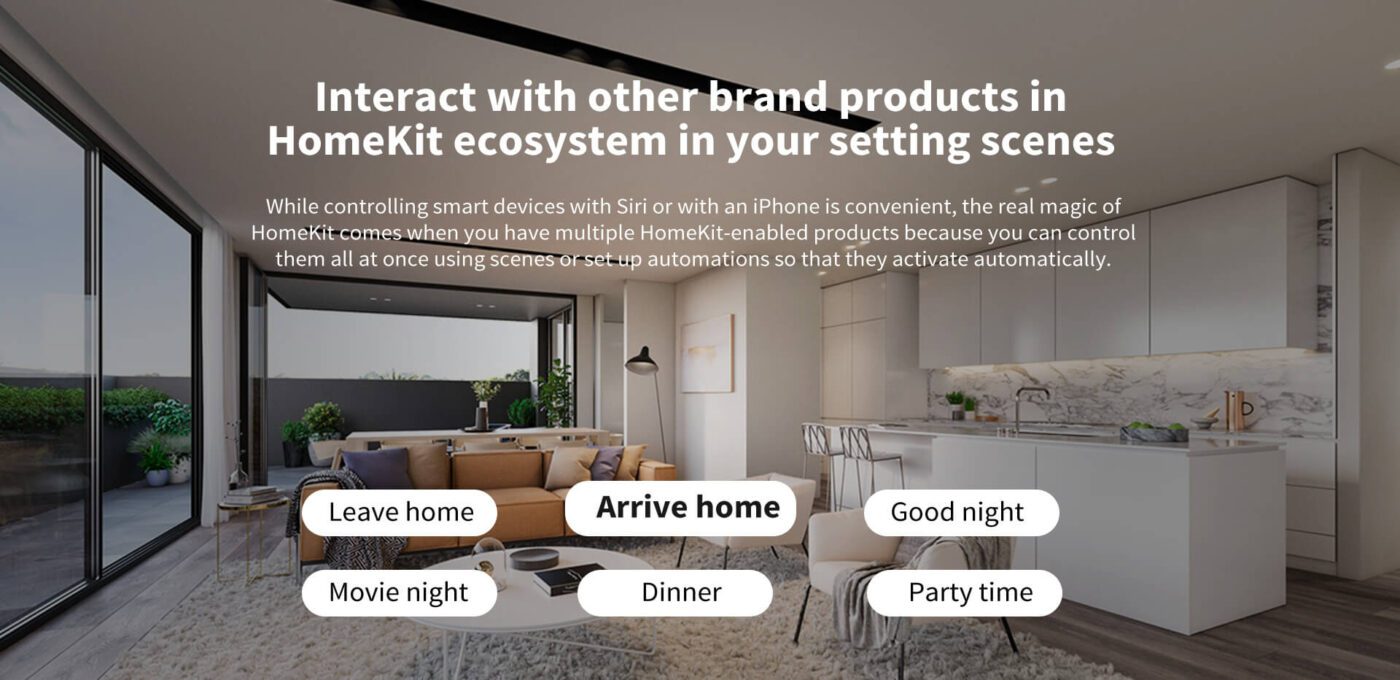 Work with Apple Home kit 40 a room with a couch and a table