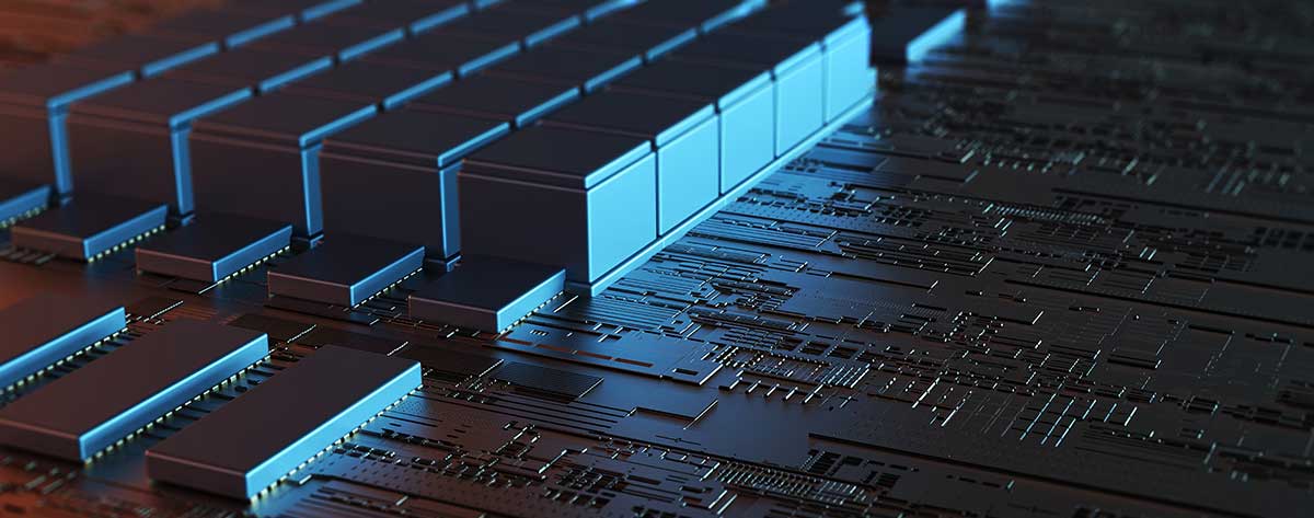 a close up of a computer chip